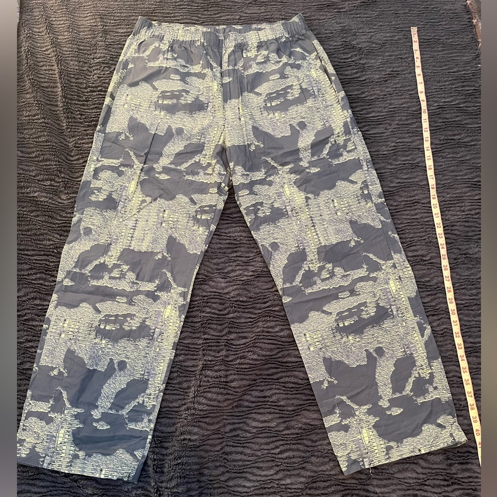 Diesel Gray and Yellow Patterned Pants